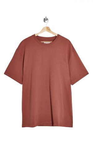 Men's Topman Solid Crewneck T-Shirt, Size Large - Burgundy Men's Topman Solid Crewneck T-Shirt, Size Large - Burgundy