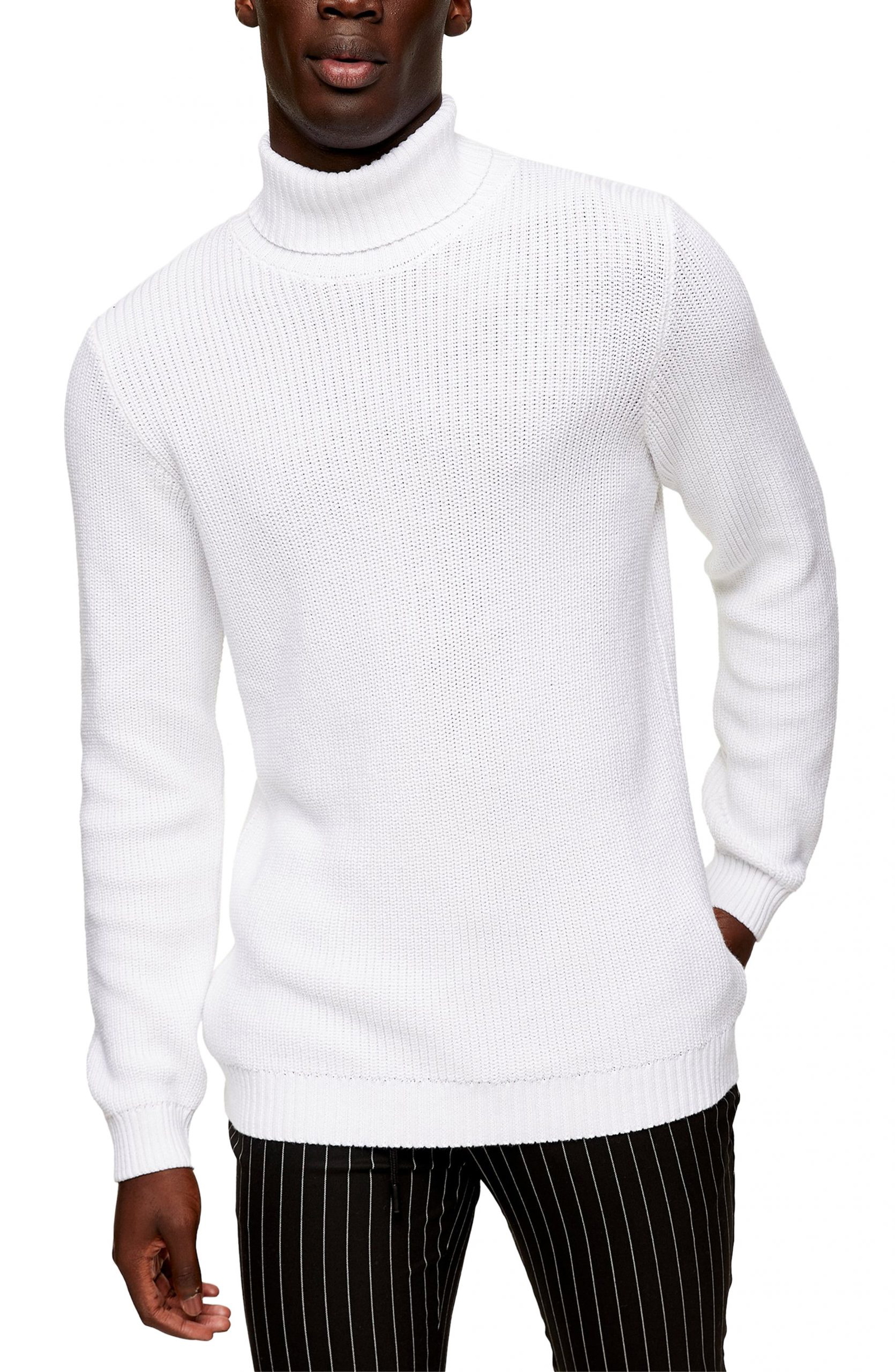 white turtleneck sweater mens