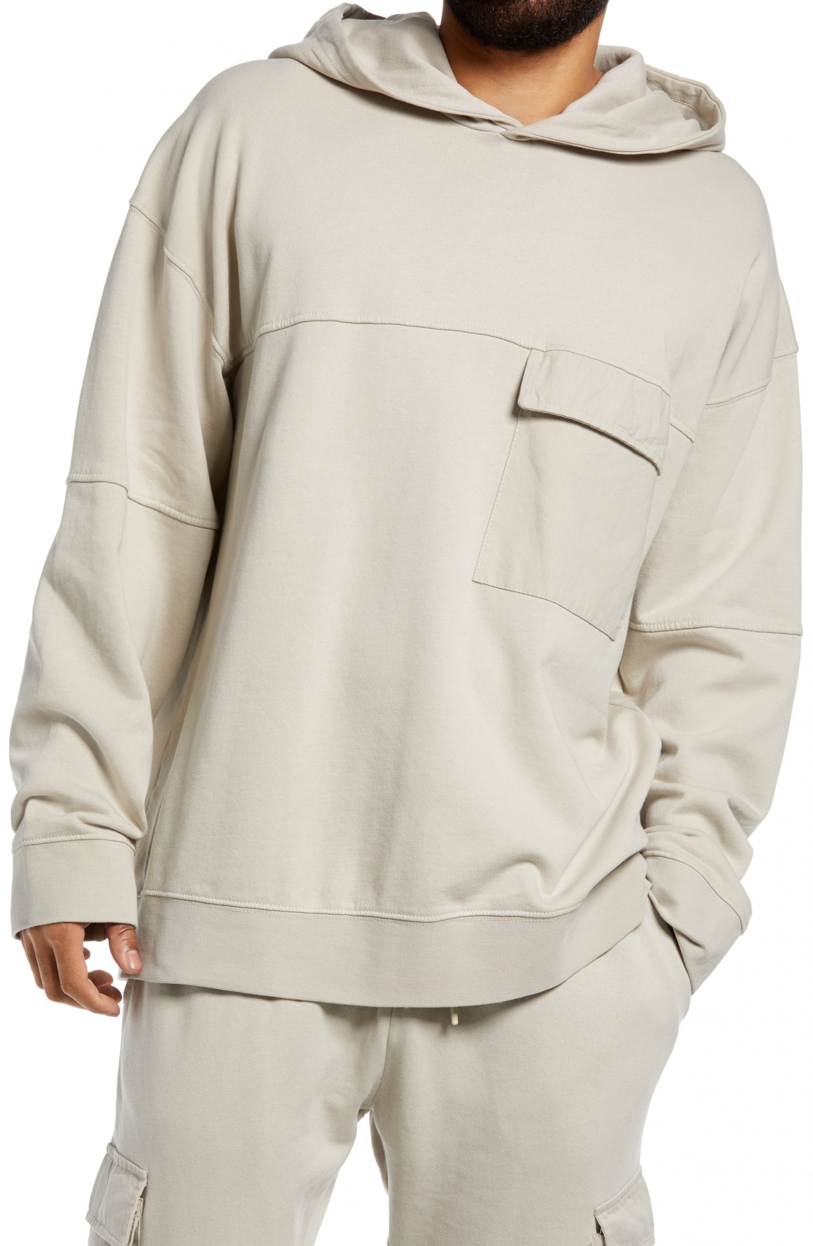 topman beige hoodie