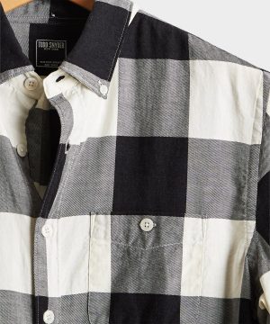 Portuguese Black and White Check Flannel Shirt Portuguese Black and White Check Flannel Shirt