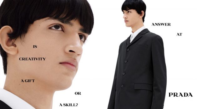 Prada Poses Series of Questions for Spring Campaign Haroon Sherzad fronts Prada's spring-summer 2021 men's campaign.