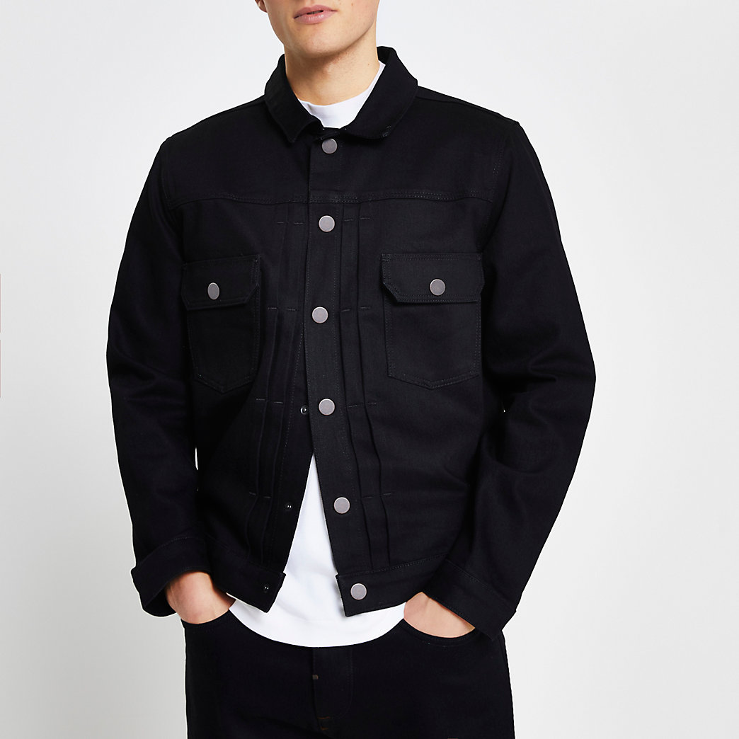 river island mens black jeans
