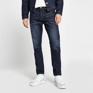 River Island Mens Blue Grant premium slimmy fit jeans River Island Mens Blue Grant premium slimmy fit jeans