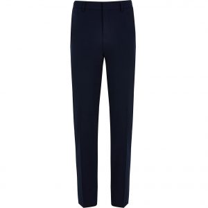 River Island Mens Navy skinny fit smart trousers River Island Mens Navy skinny fit smart trousers