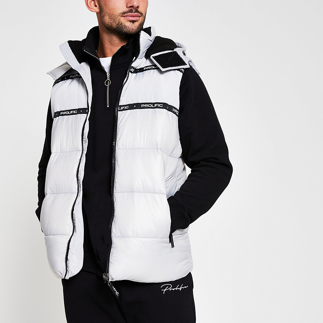 long gilet river island