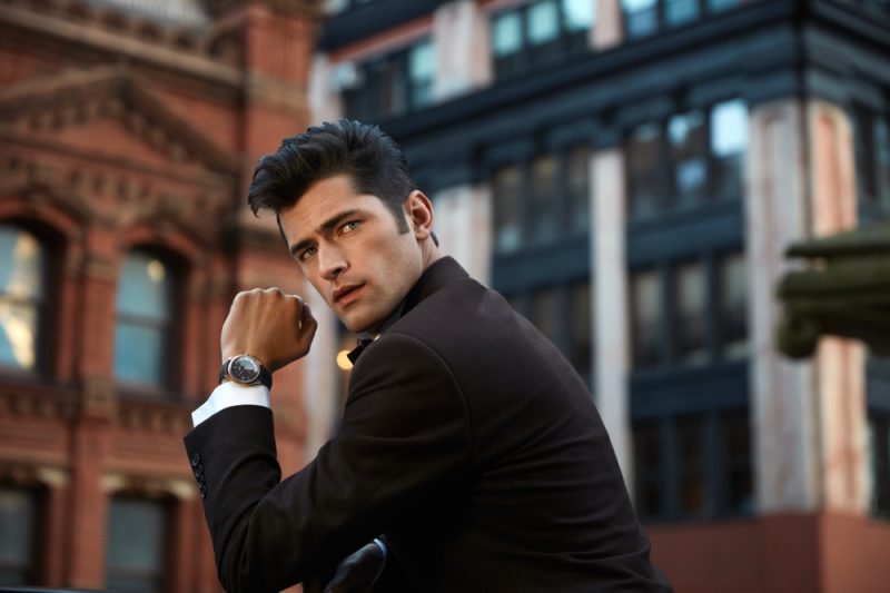 Sean O'Pry dons OMEGA's De Ville Tresor watch for a social media campaign.