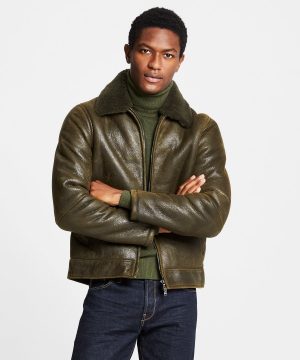 Shearling Aviator in Olive Shearling Aviator in Olive