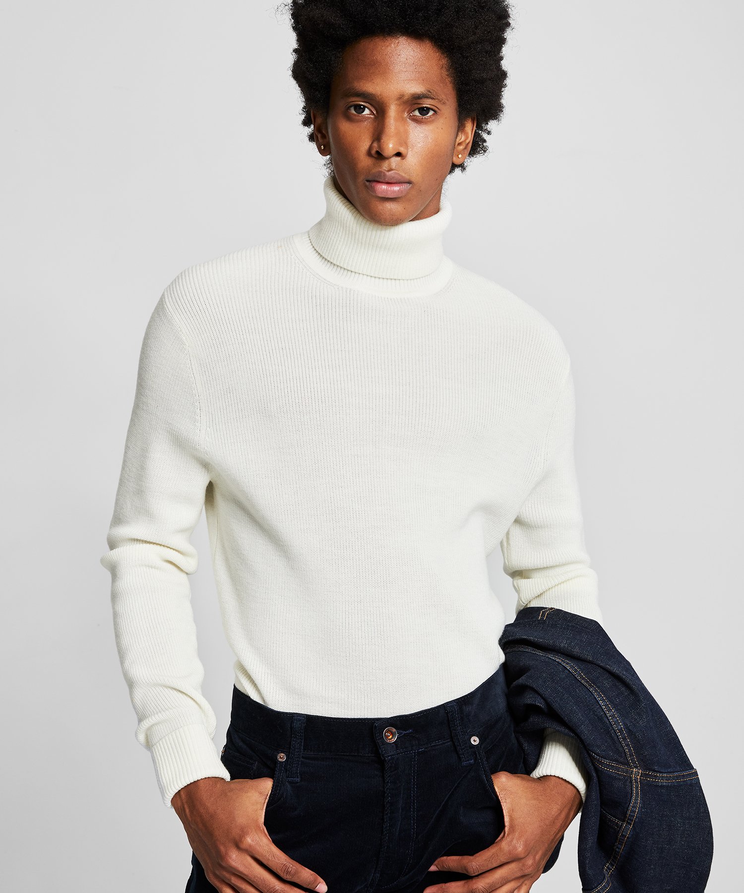 ivory mock turtleneck