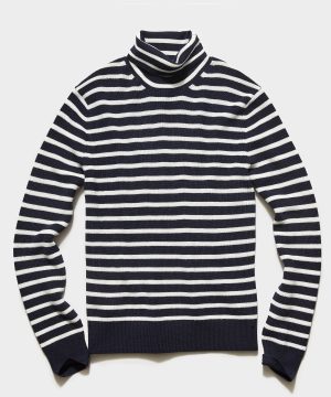 Striped Ribbed Turtleneck Striped Ribbed Turtleneck