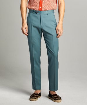 Sutton Wool Gabardine Pant in Aqua Sutton Wool Gabardine Pant in Aqua
