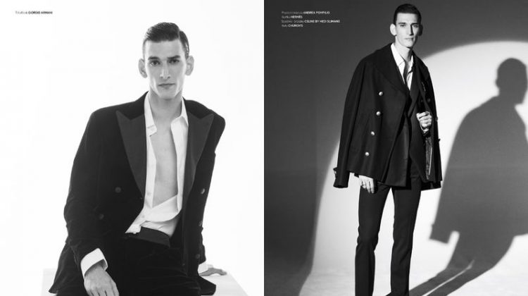 Thibaud Goes Formal for L’Officiel Hommes Poland