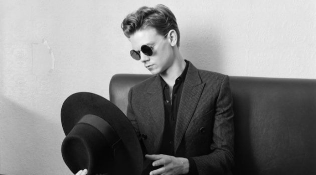 Thomas Brodie-Sangster Fronts Celine Campaign Hedi Slimane photographs Thomas Brodie-Sangster for Celine's spring-summer 2021 campaign.