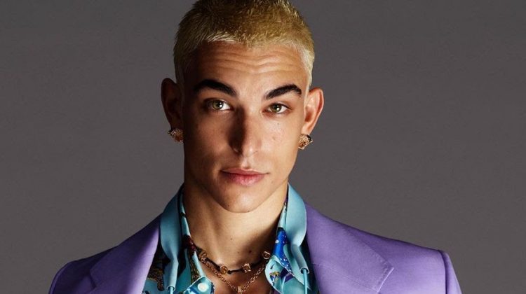 Simone & Raphael Rock Bold New Styles for Versace Spring Campaign