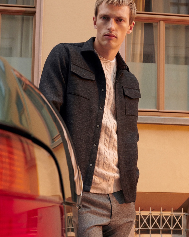 Victor is a 'Man About Town' for Massimo Dutti