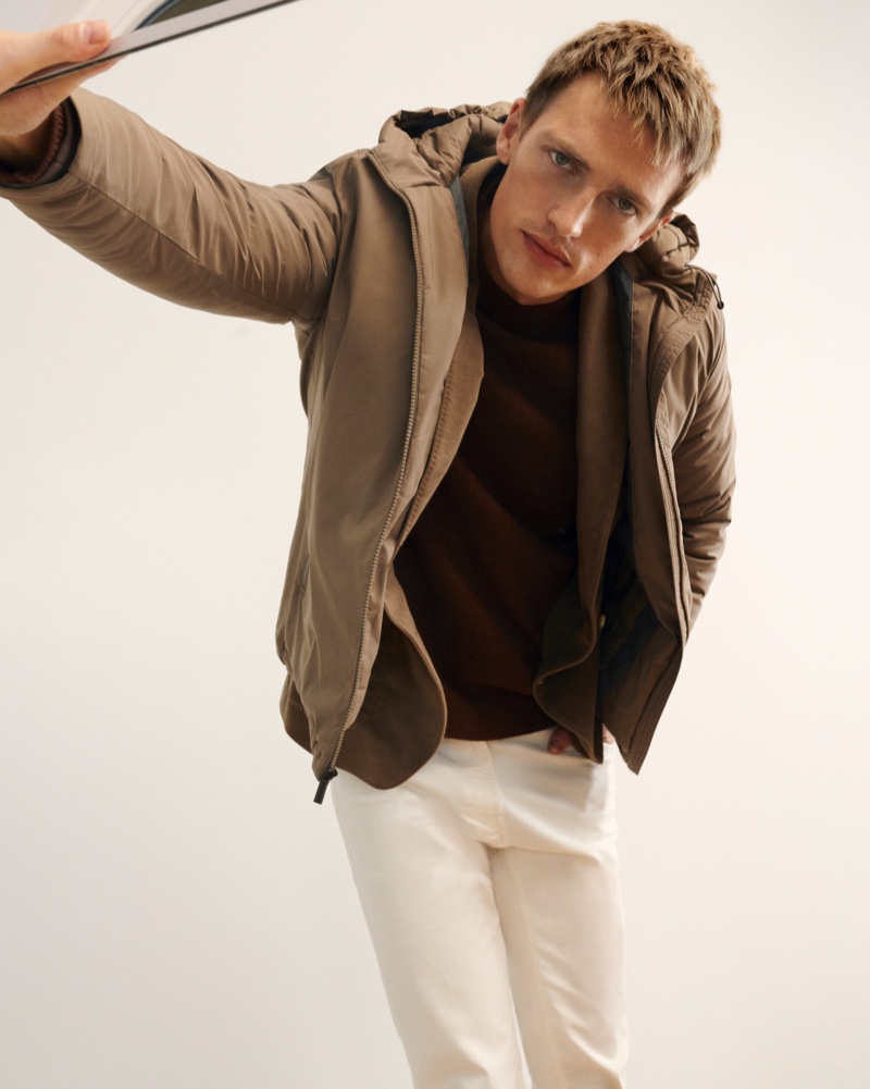 Victor is a 'Man About Town' for Massimo Dutti