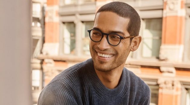 Warby Parker Kicks Off Spring with Bold New Frames Truesdale Warby Parker glasses in midnight with root beer.