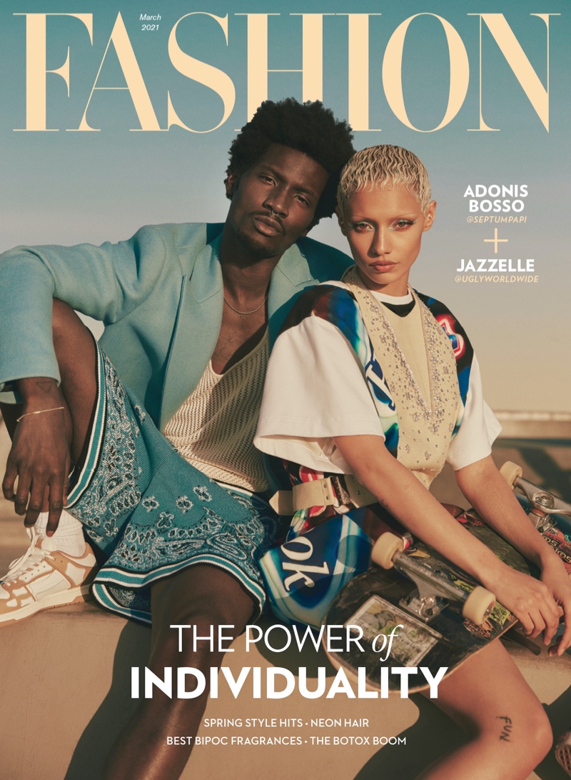 Adonis Hits the Beach for Fashion Magazine Cover Shoot