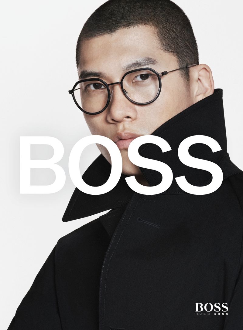 David Sims photographs Yun Hoseok for BOSS's spring-summer 2021 men's eyewear campaign.