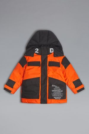 DSQUARED2 Men JACKET/BLAZER Orange Size 8 100% Polyester Polyurethane coated DSQUARED2 Men JACKET/BLAZER Orange Size 8 100% Polyester Polyurethane coated