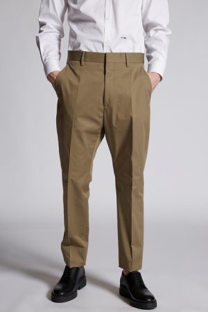 DSQUARED2 Men Pants Khaki Size 28 97% Cotton 3% Elastane DSQUARED2 Men Pants Khaki Size 28 97% Cotton 3% Elastane