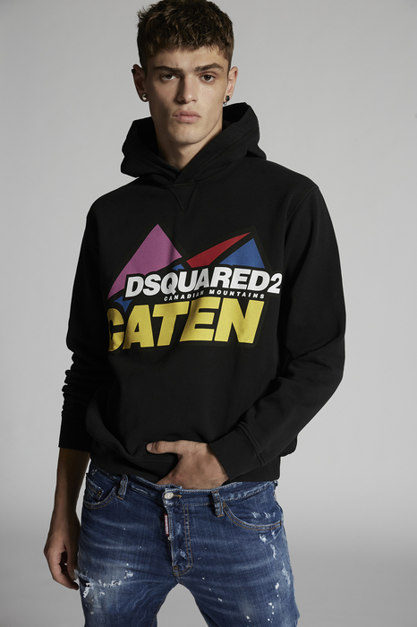 DSQUARED2 Men Sweatshirt Black Size S 100% Cotton | The Fashionisto