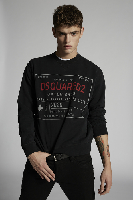 black and red dsquared sweatshirt
