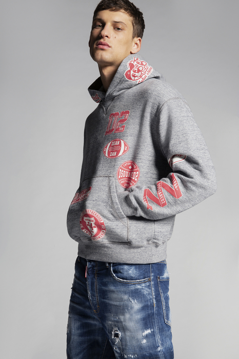 DSQUARED2 Men Sweatshirt Grey Size S 100% Cotton | The Fashionisto