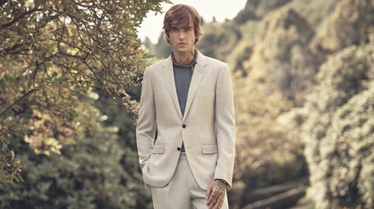 Ermenegildo Zegna enlists Gabriel-Kane Day-Lewis as the star of its spring-summer 2021 campaign.