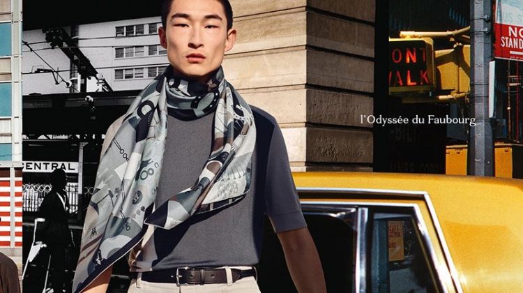 Sang Woo Kim stars in Hermès's spring-summer 2021 men's campaign.