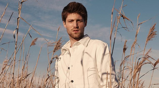 Boyd Embraces Relaxed Denim Style in Mango Campaign Front and center, Boyd Gates stars in Mango's spring-summer 2021 denim campaign.