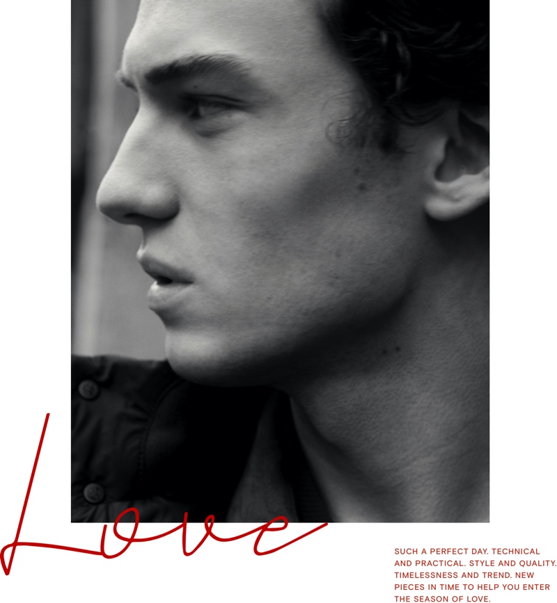 Massimo Dutti enlists model Jakob Zimny to front its Valentine's Day themed editorial.