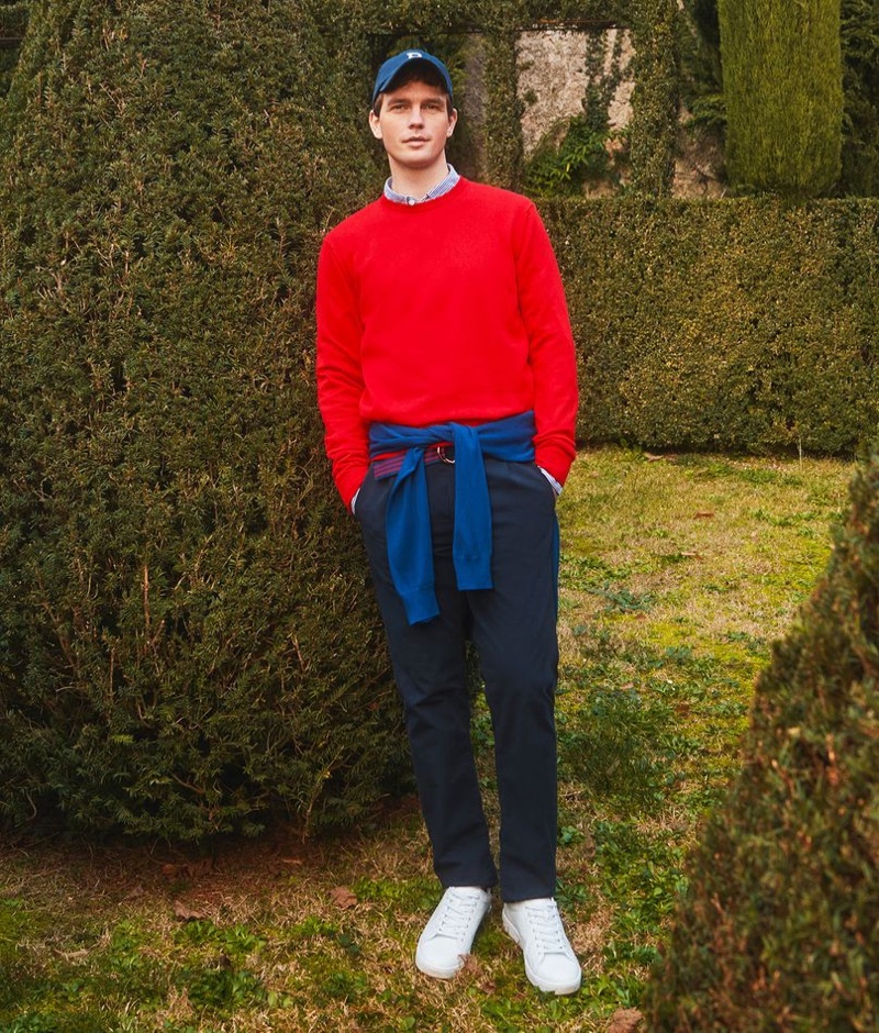 Making a case for preppy style, Benjamin Eidem stars in OVS Piombo's  spring-summer 2021 campaign.