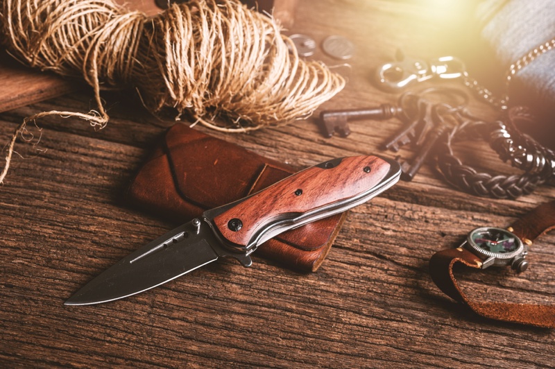 Pocket Knife Table Watch Keys
