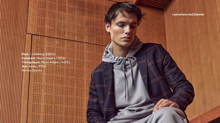 Simon is Sporty Chic for King Magazine