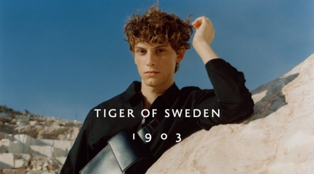 Serge & Adam Front Tiger of Sweden Spring Campaign Serge Sergeev stars in Tiger of Sweden's spring-summer 2021 men's campaign.