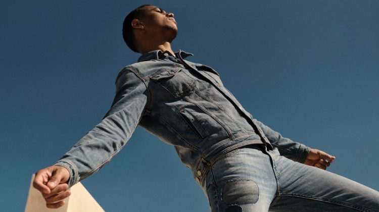 7 For All Mankind enlists Keith Powers as the star of its spring-summer 2021 men's campaign.