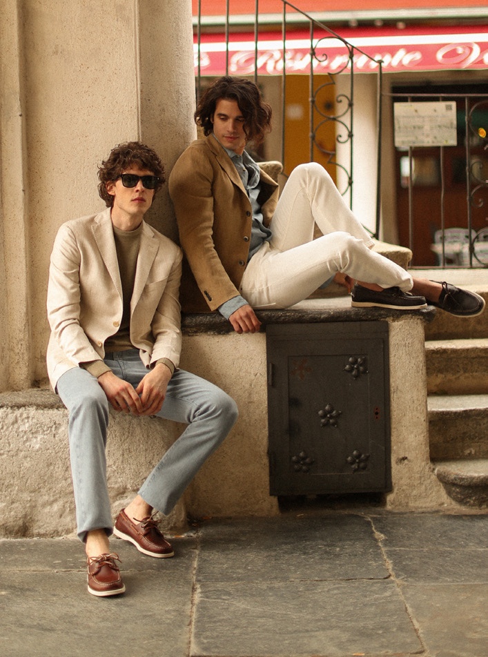 Boglioli enlists models Davide Moncecchi and Luigi Cazzaniga to star in its spring-summer 2021 campaign.