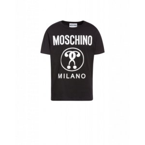Cotton T-shirt With Double Question Mark Logo Cotton T-shirt With Double Question Mark Logo