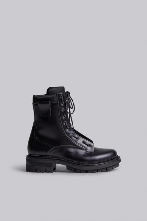 DSQUARED2 Men Boot Black Size 13 70% Calfskin 30% Polyamide DSQUARED2 Men Boot Black Size 13 70% Calfskin 30% Polyamide