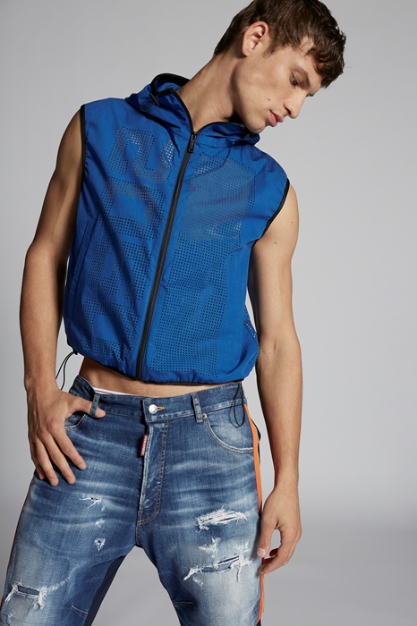 Dsquared2 Men Vest Blue Size Xxl 100 Cotton The Fashionisto