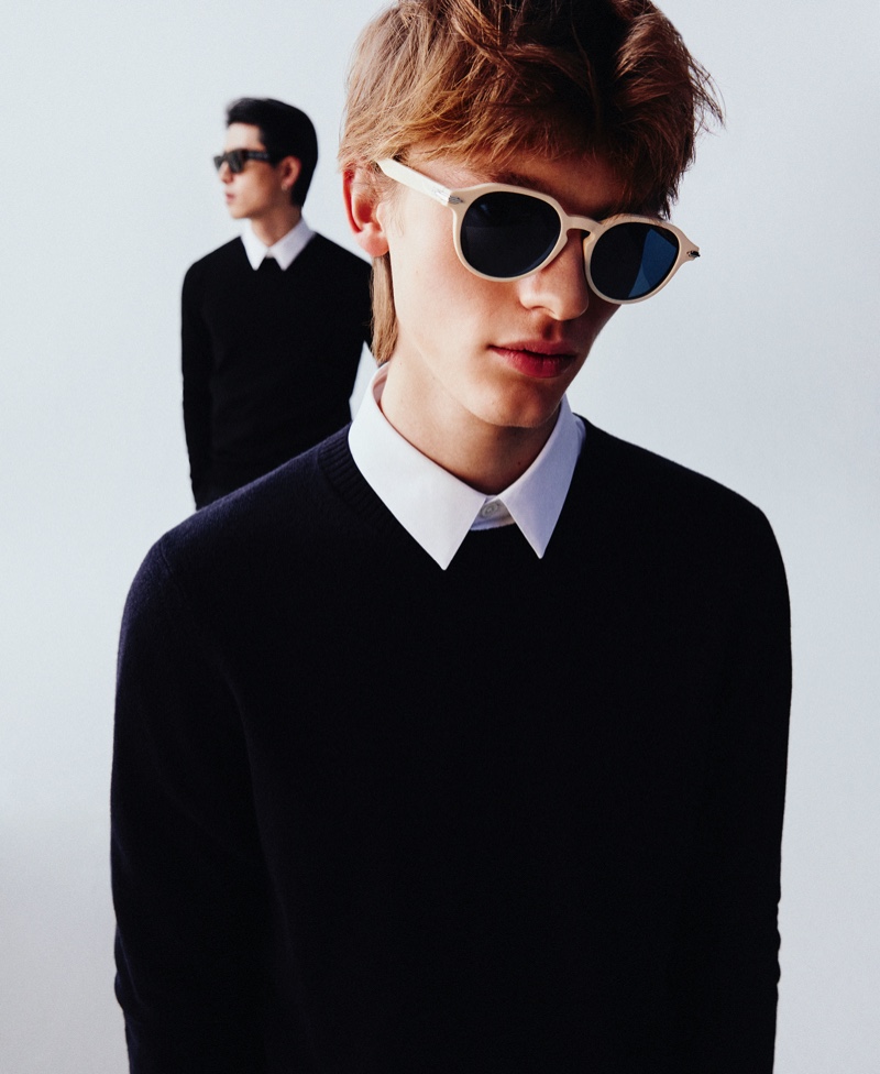 Mytheresa features Dior eyewear in a new campaign editorial with models Son Pham and Daniel O.