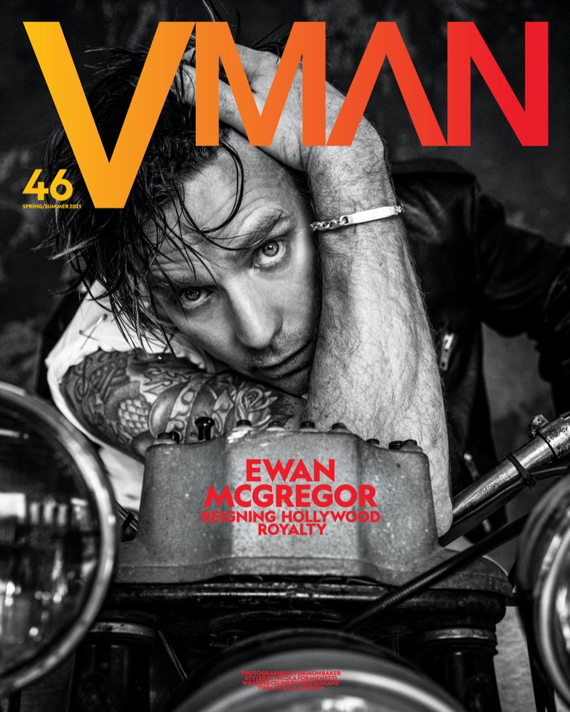 Scottish actor Ewan McGregor covers VMAN magazine.