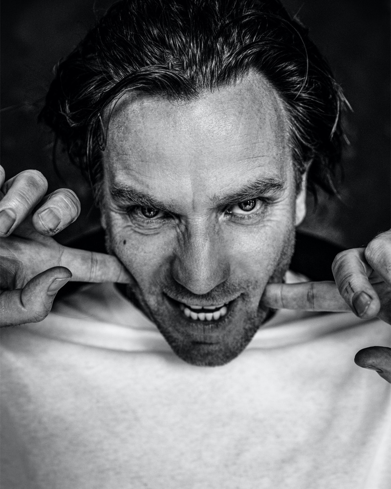 Damon Baker photographs Ewan McGregor for the latest issue of VMAN magazine.