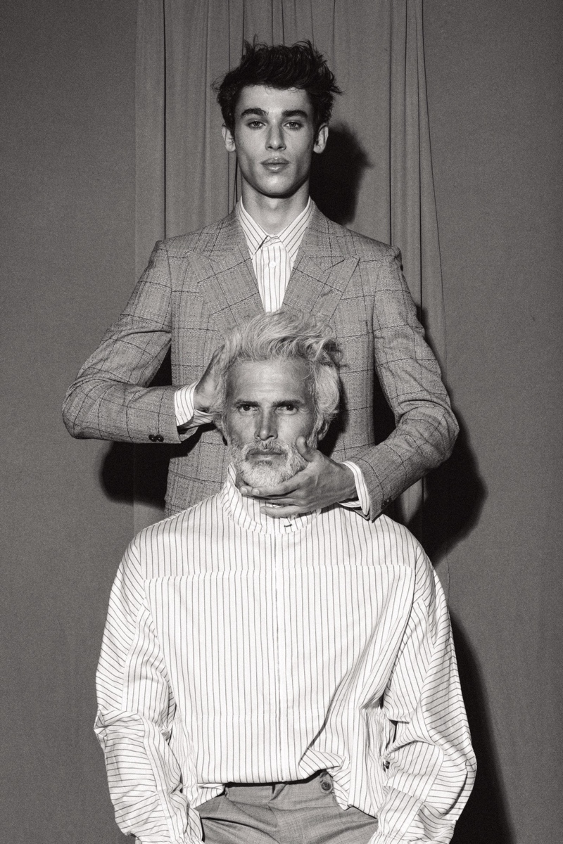 Dylan and Marcos wear Emporio Armani.