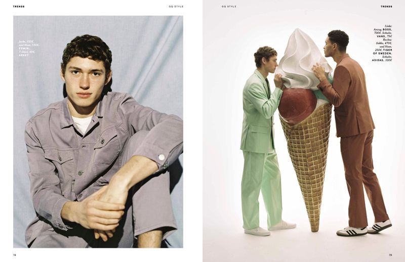 Valentin & Raphael Don Spring Trends for GQ Style Germany