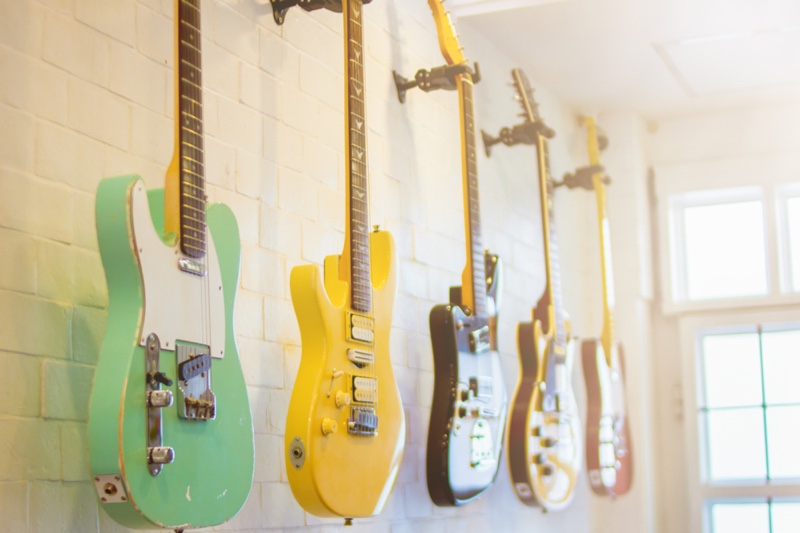 Guitar Collection Hanging