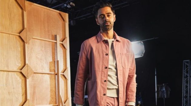 Hasan Minhaj Dons Must-have Spring Styles from Todd Snyder Hasan Minhaj wears a Todd Snyder Bedford cord chore coat and slim fit 5-pocket cord pants in rosewine.
