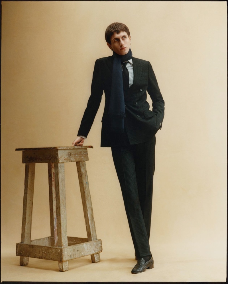 Henry Dons Modern Tailoring for WSJ. Magazine