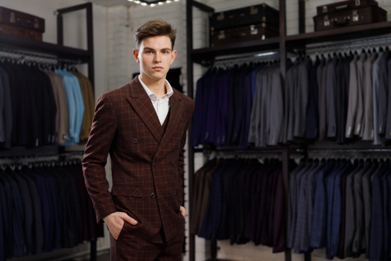 Man in Double Breasted Suit Man in Double-Breasted Suit