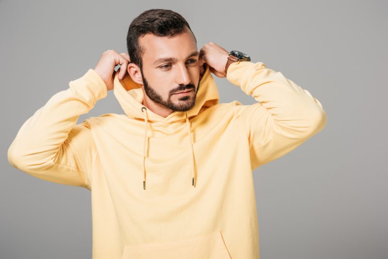 Man in Yellow Hoodie